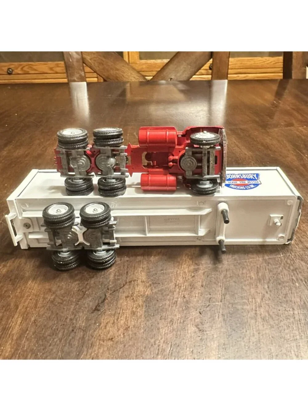 Winross St Johnsbury Red Metal Die Cast Toy Model Truck